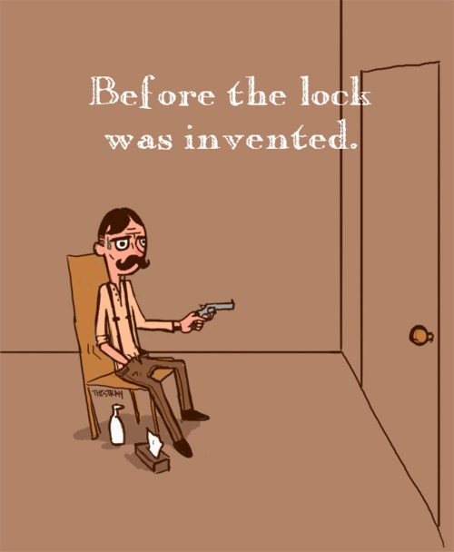 Canadians don't lock their doors, American's didn't lock their doors until the lock was invented.
