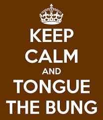 tongue the bung